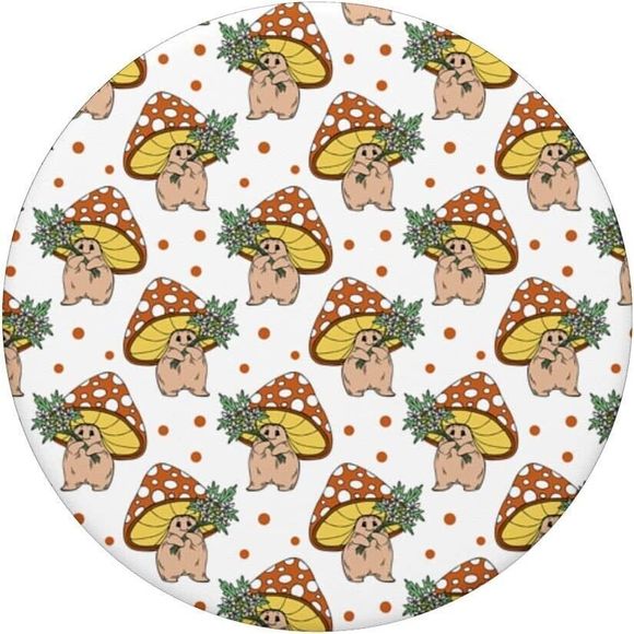 Retro Trendy Mushroom Flower Hippie 60s 70s Aesthetic Decor PopSockets PopGrip - Picture 3 of 8